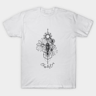 Bee Dandelions and Daisies T-Shirt